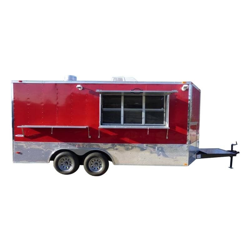 Concession Trailer 8.5’x16′ Red – Food Catering Event BBQ