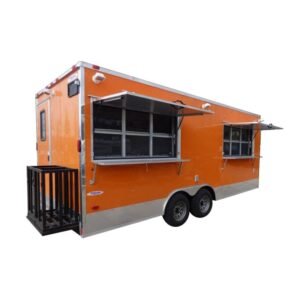 Concession Trailer 8.5' x 20' Orange - Event Food Catering BBQ