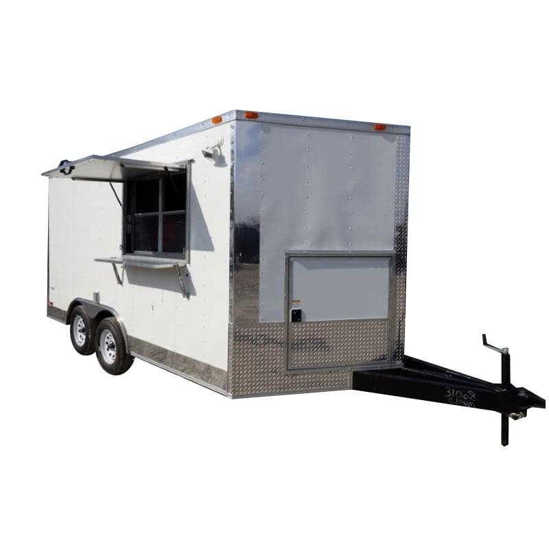 Concession Trailer 8.5′ X 14′ White – Food Event Catering