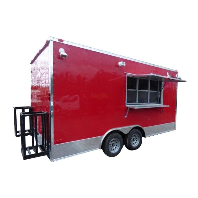 Concession Trailer 8.5′ X 17′ Red – Food Event Catering