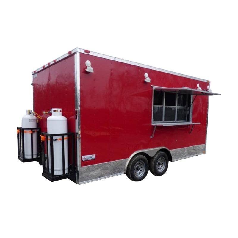 Concession Trailer 8.5′ X 17′ Red – Food Event Catering