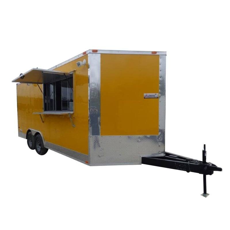 Concession Trailer 8.5′ X 18′ Yellow – Food Event Catering