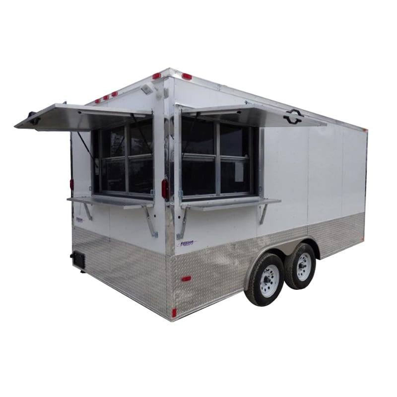 Concession Trailer 8.5′ X 16′ White Food Event Catering
