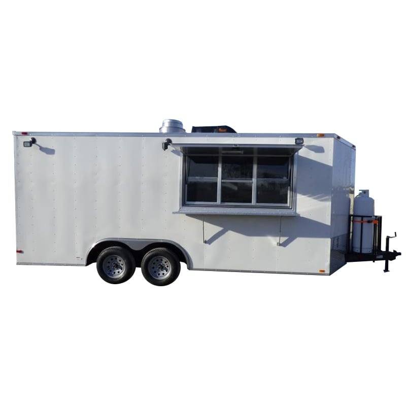 Concession Trailer 8.5’x18′ White Catering Food Vending Event