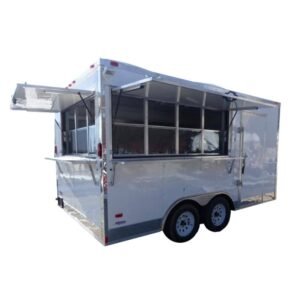Concession Trailer 8.5' X 15' White - Food Event Catering