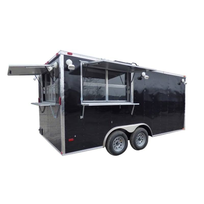 Concession Trailer 8.5′ X 16′ Black – Event Catering Concession
