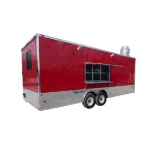 Concession Trailer 8.5' X 24' Red - Food Event Catering