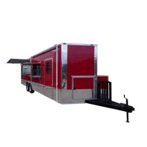 Concession Trailer 8.5' X 26' Red BBQ Food Event Catering