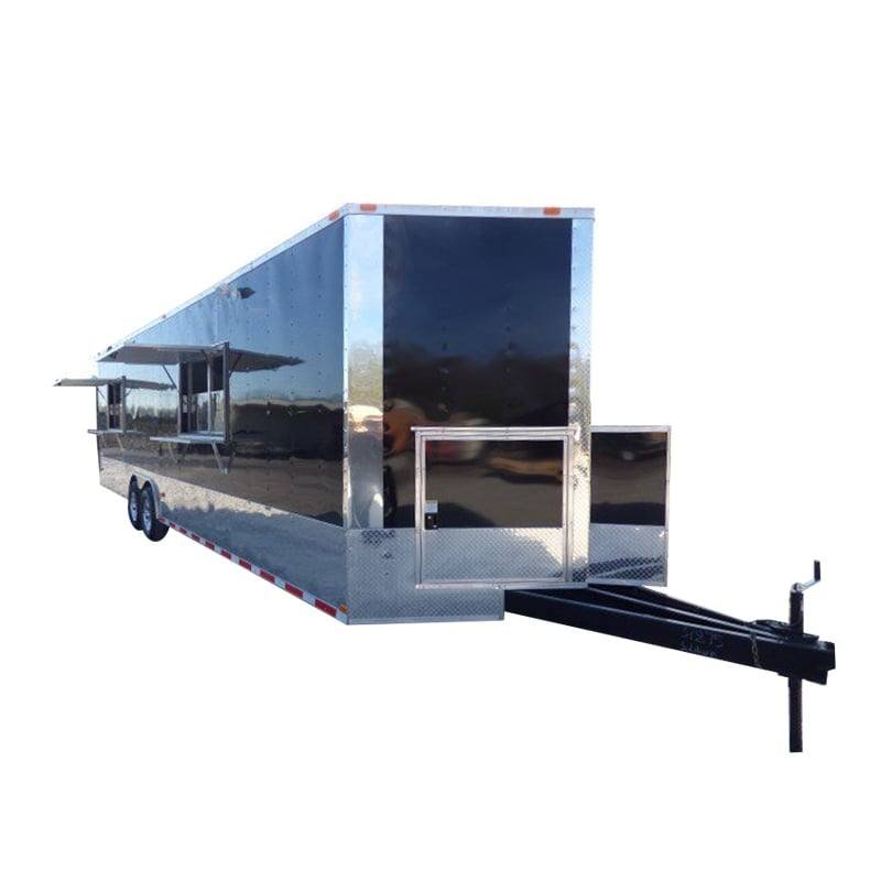 Concession Trailer 8.5′ X 30′ Black – Food Event Catering