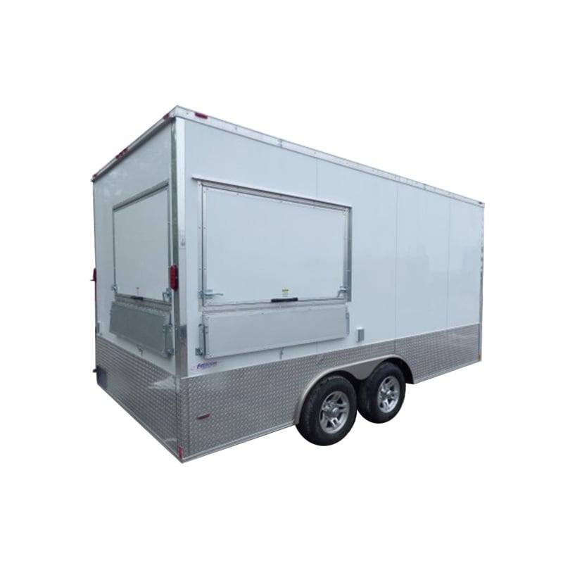 Concession Trailer 8.5′ X 16′ White – Food Event Catering