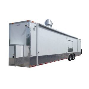 Concession Trailer 8.5' X 28' White - Food Event Catering
