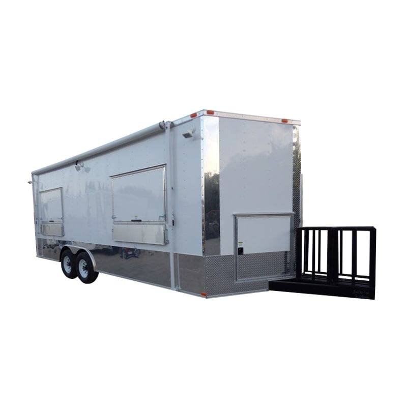 Concession Trailer 8.5 X 22 White – Food Event Catering
