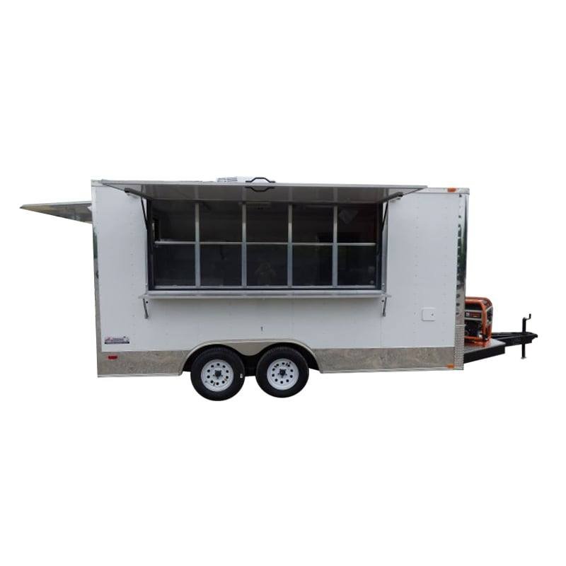Concession Trailer 8.5′ X 16′ White – Food Event Catering