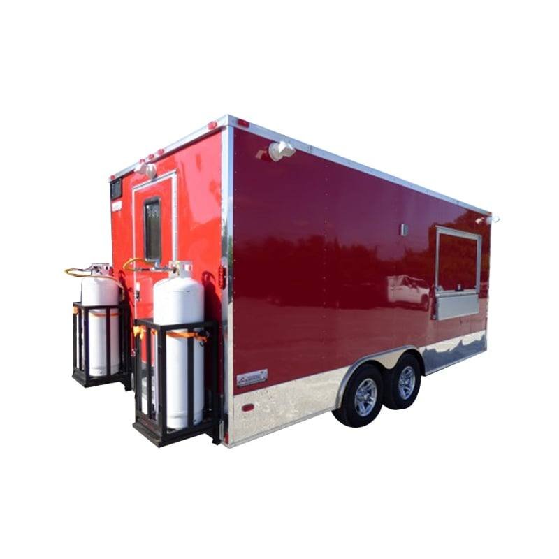 Concession Trailer 8.5 X 18 Red – Food Event Catering