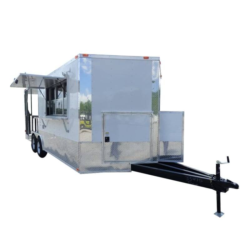 Concession Trailer 8.5 X 20 White BBQ Food Event Catering