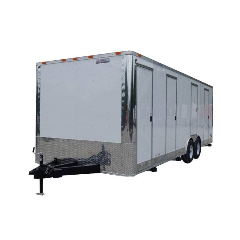Concession Trailer 8.5 X 24 White Shower Trailer