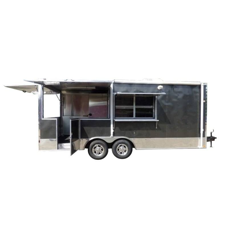 8.5′ x 20′ Concession Food Trailer Charcoal Grey Catering Event