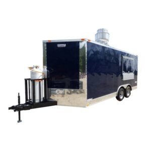 Concession Trailer 8.5' X 16' Indigo Blue - Food Event Catering