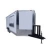 8.5 x 18 catering food trailer white with propane cage