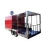 8.5 x 20 red catering trailer with commercial grease hood
