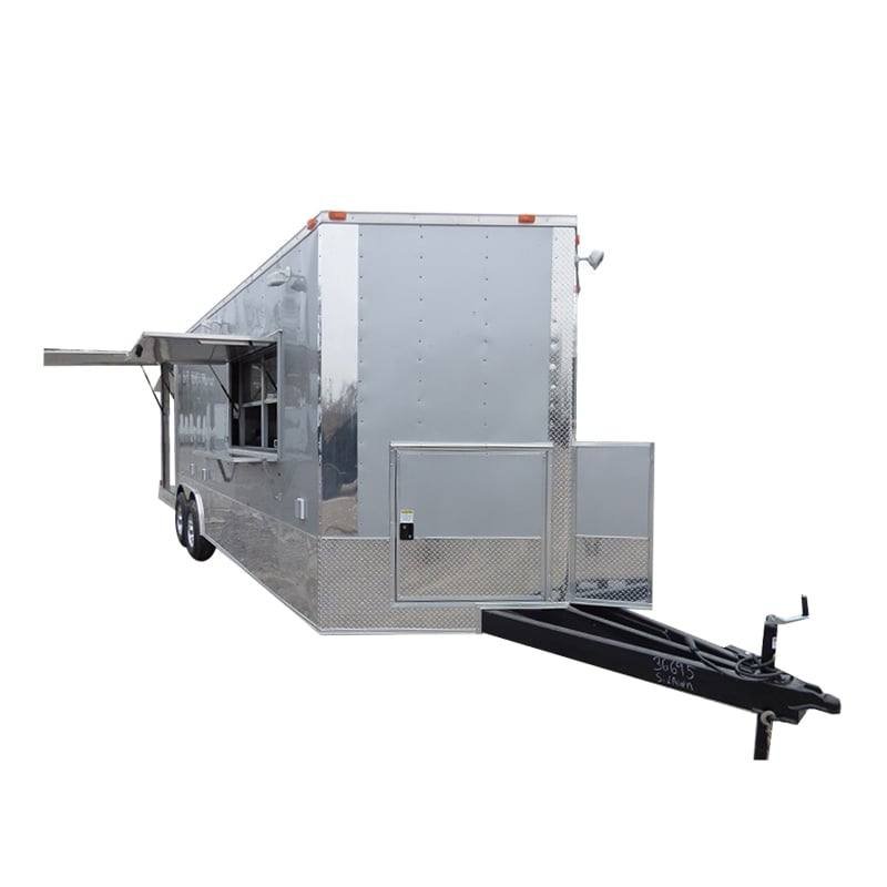 8.5′ x 24′ Silver Frost Catering Event Concession Food Trailer