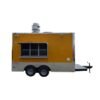 8.5 x 14 yellow concession trailer with dual 6-foot windows