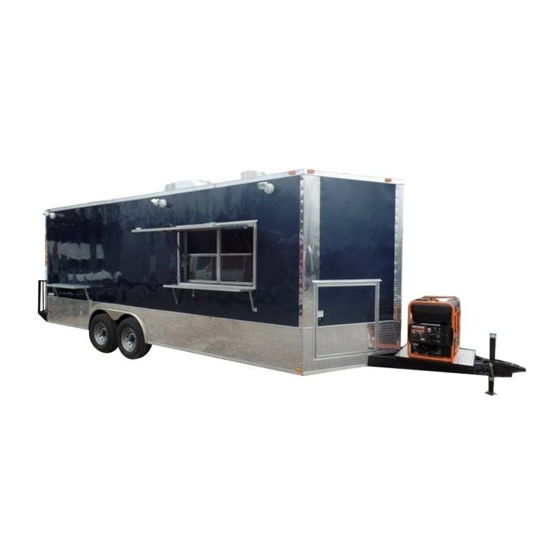 8.5′ x 22′ Concession Trailer Indigo Blue Food Event Catering