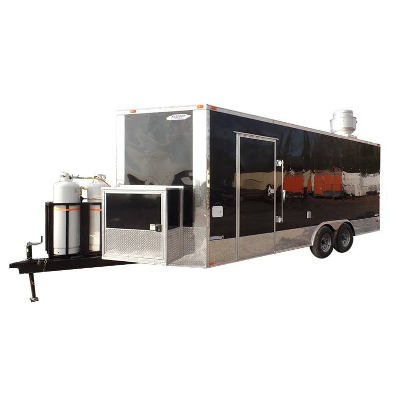 8.5′ x 20′ Concession Food Trailer Black Event Catering