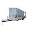 8.5 x 21 BBQ porch trailer white porch rig