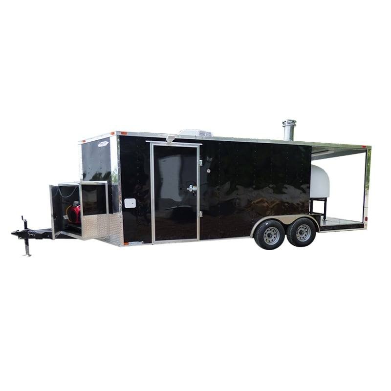8.5′ x 20′ Concession Food Trailer Black Pizza Event Catering