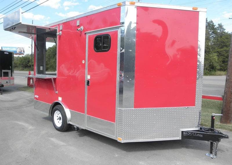 Concession Trailer 8.5’x12′ Red – Vending Catering Event Food — photo 4