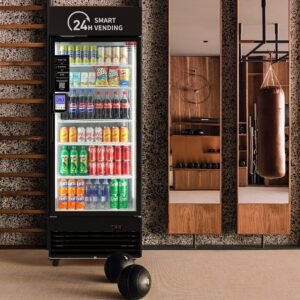 HAHA AI Vending Plus 440 beverage smart refrigerated front view - view 3