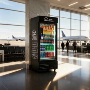 HAHA AI Vending Max 620 smart refrigerated combo front view - view 3