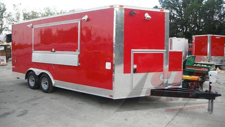 Concession Trailer 8.5′ x 18′ Red – Event Ice Cream Smoothie Catering — photo 2