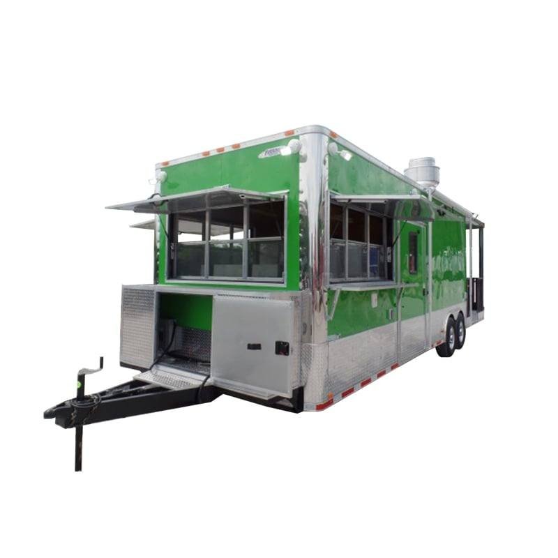 8.5′ x 30′ Concession Food Trailer Lime Green
