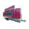 8.5 x 16 red concession trailer with 12-foot service window