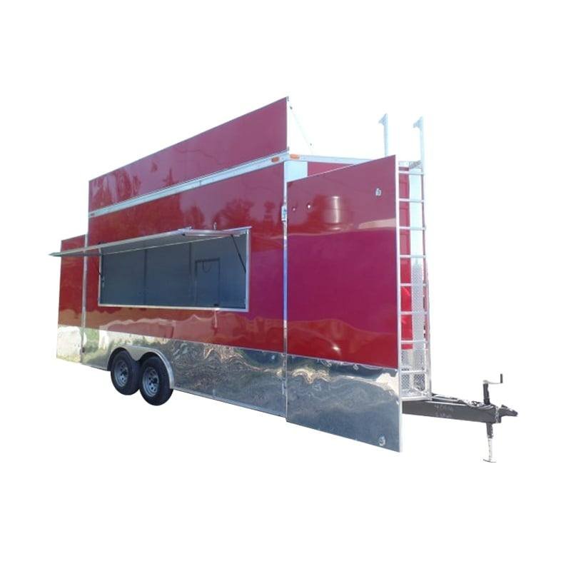 8.5′ x 16′ Concession Food Event Catering Trailer Red