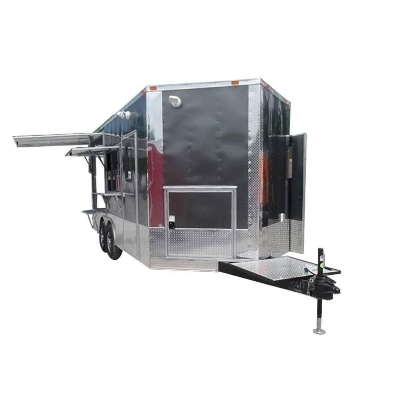 8.5′ x 18′ Concession Pizza Food Trailer Charcoal Grey