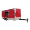 8.5 x 16 red catering trailer with insulated event kitchen
