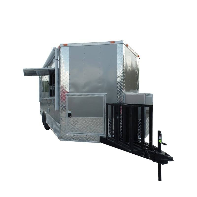 8.5′ x 20′ Concession Food Trailer Light Pewter Event Catering