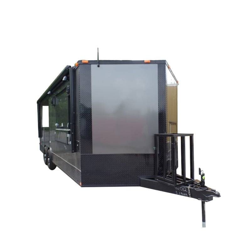 8.5′ x 22′ Charcoal Grey Concession BBQ Food Trailer Event Catering