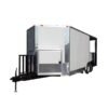 8.5 x 20 white concession trailer BBQ-ready kitchen