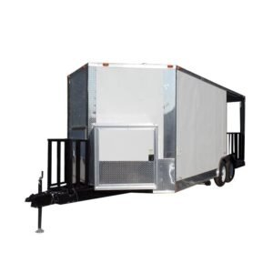 8.5' x 20' Concession White BBQ Food Event Catering