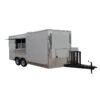 8.5 x 16 white food trailer with tandem axles