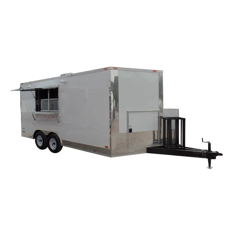 8.5′ x 16′ Concession Trailer White Food Event Catering