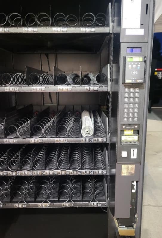 473802236_122169590480053458_5414252607330843402_n.jpg Used Crane National 147 snack machine, compact glass-front vendor - view 4