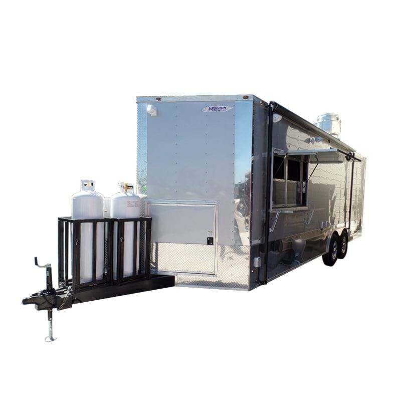 8.5′ x 24′ Concession Trailer Silver Frost Food Event Catering