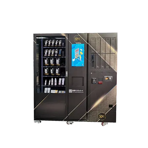 4CJBNi8N64-1.webp Fashion cosmetic vending machine with elevator and lockers - view 2