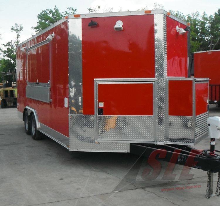 Concession Trailer 8.5′ x 18′ Red – Event Ice Cream Smoothie Catering — photo 3