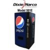 Refurbished Dixie Narco 501E soda vending machine, high-volume can and bottle